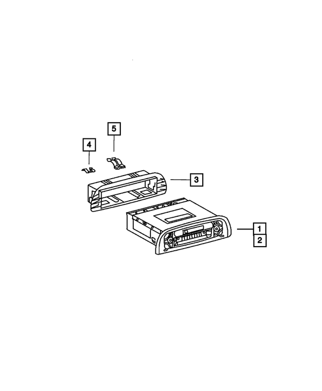 « 5139880AA –  : Radio pour Mopar Image »