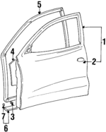 7600429041 - : Door Shell for Hyundai Image