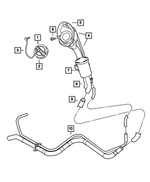 52102464AC - Fuel: Fuel Filler Cap for Chrysler: Pacifica, Town &amp; Country, Voyager | Dodge: Caravan, Durango, Grand Caravan | Jeep: Commander, Grand Cherokee, Liberty Image
