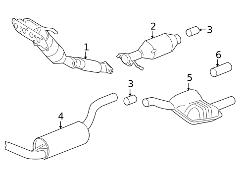 Exhaust Components for 2004 Ford Focus #0