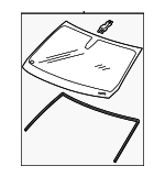 85643868 - : Windshield for Cadillac: Escalade, Escalade ESV Image