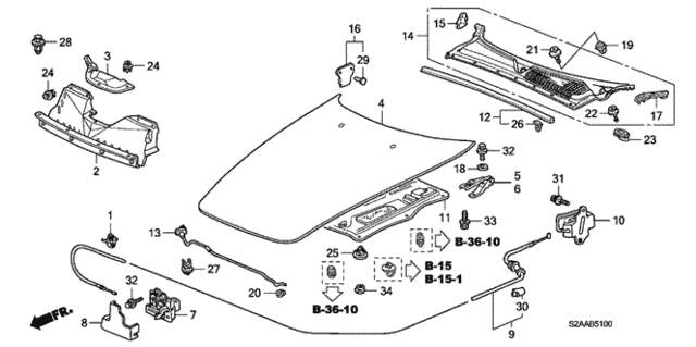 Engine Hood for 2008 Honda S2000 #0