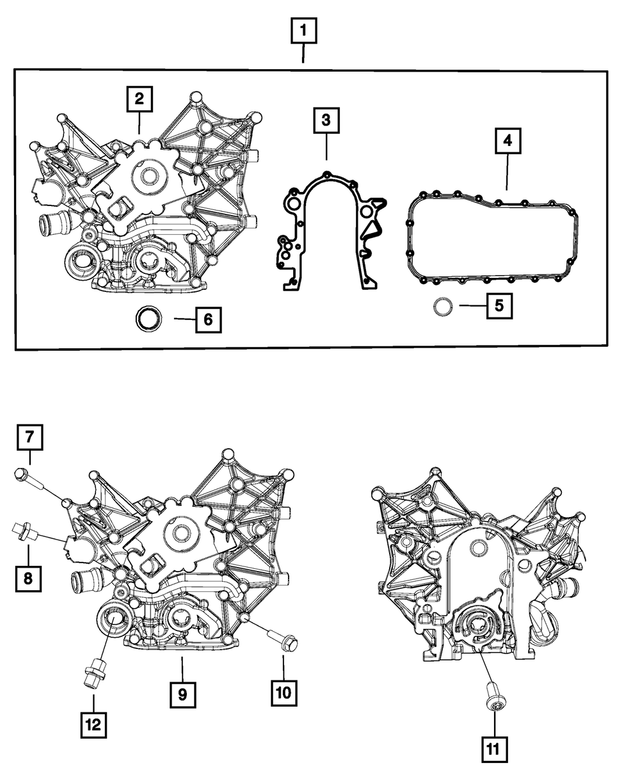 6101326 - 3.8L Gas; Engine: Hex Head Bolt And Coned Washer, Mounting for Mopar Image image
