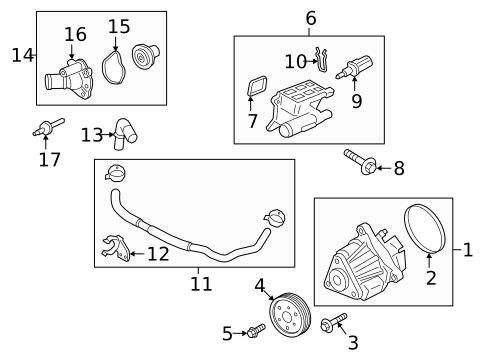 Water Pump & Related Components for 2018 Ford EcoSport #0