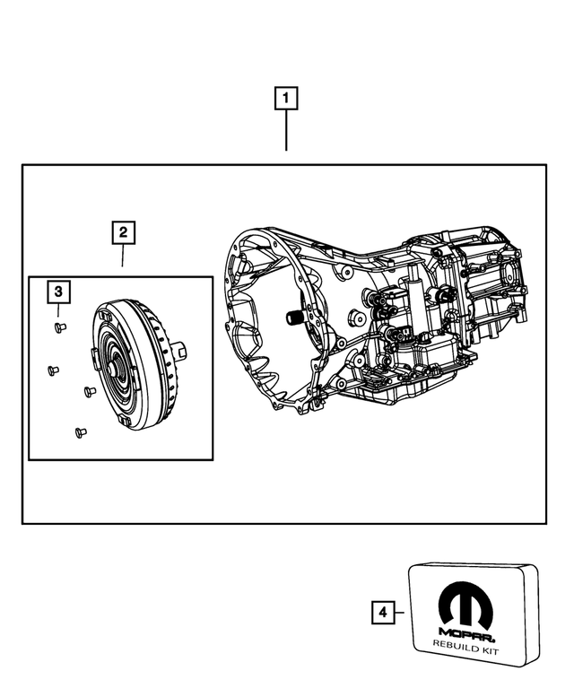 R8036706AC - : With Torque Converter Transmission Package for Mopar Image
