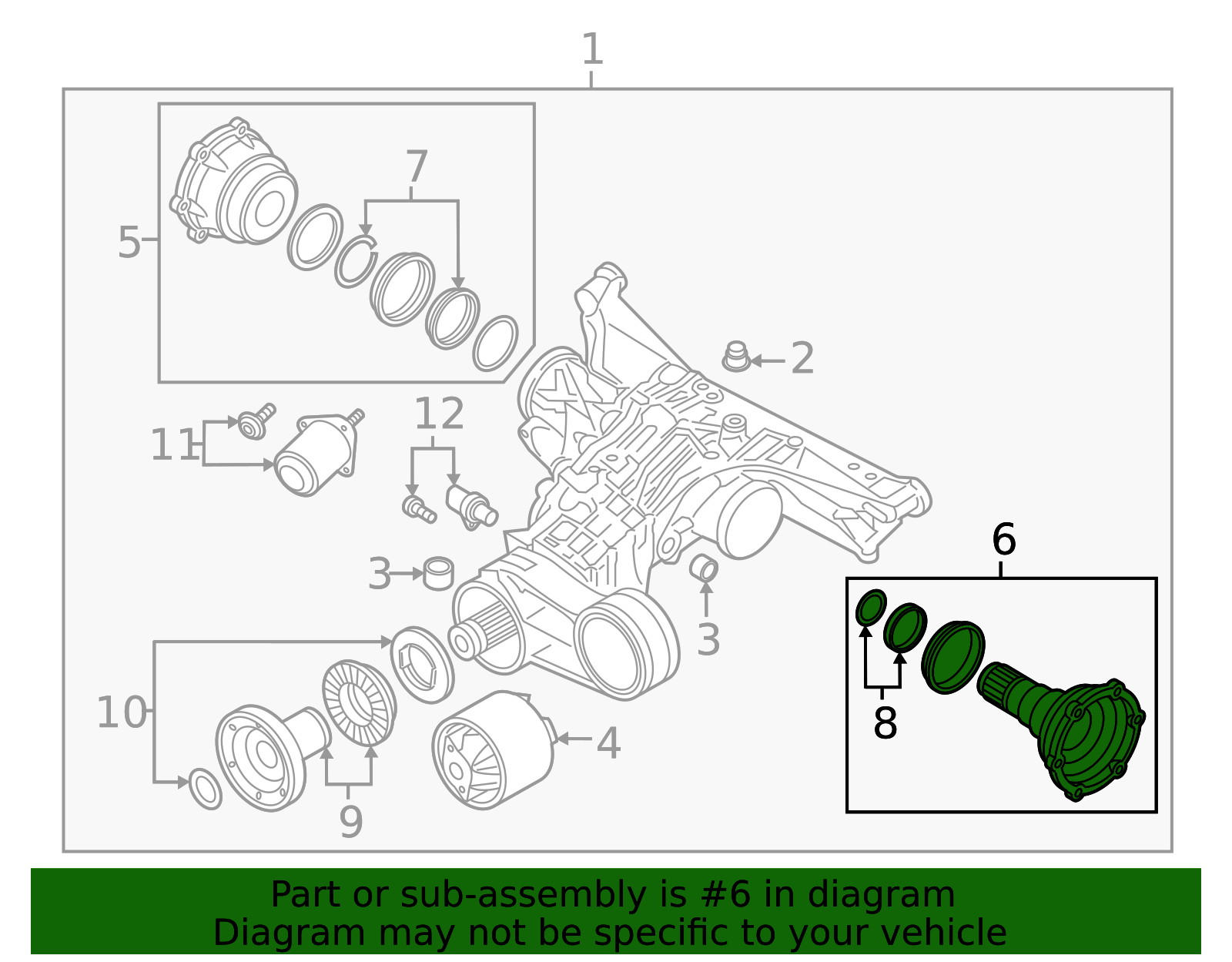 2020-2025 Audi Output Shaft 09R-598-081 | Audi USA Parts
