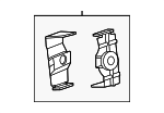 17222283586 - Cooling System: Oil Cooler Line Support for BMW Image