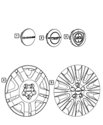 1LB74RXFAB - Wheels: Wheel Center Cap for Mopar Image