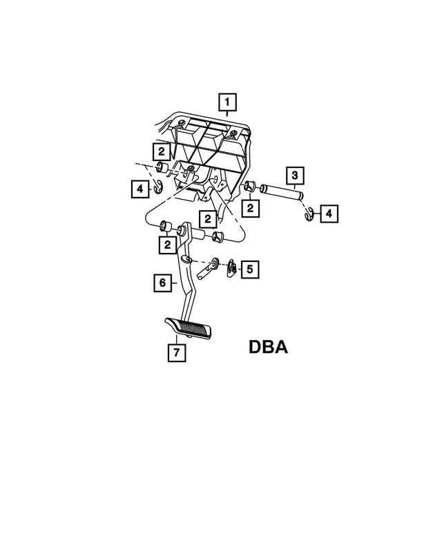 52122405AD - Brakes: Brake Pedal And Pad for Mopar Image