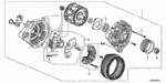 31114P01014 - Engine: BEARING, FR. GENERATOR for Honda Image