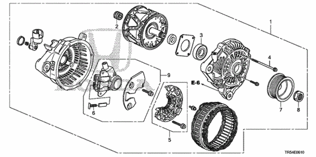 Alternator (Mitsubishi) for 2012 Honda Civic #0