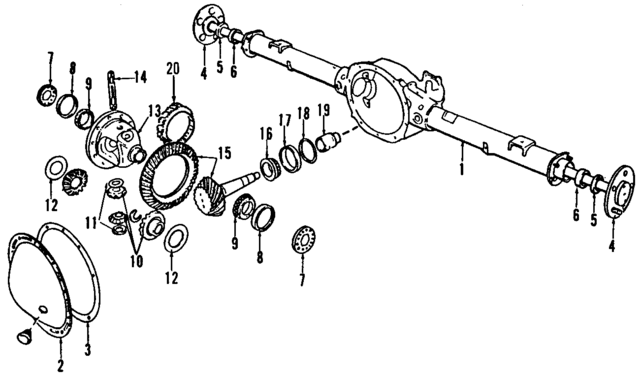 5897072AC - Universals &amp; Rear Axle: Axle Housing for Mopar Image