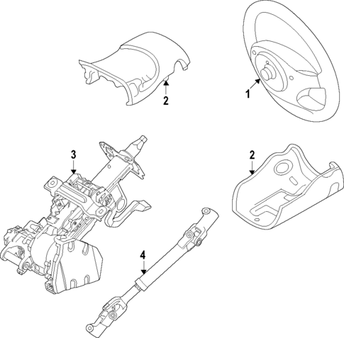 Steering Column for 2024 Ford Mustang Mach-E #0