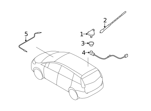 Antenna & Radio for 2006 Mazda 5 #0