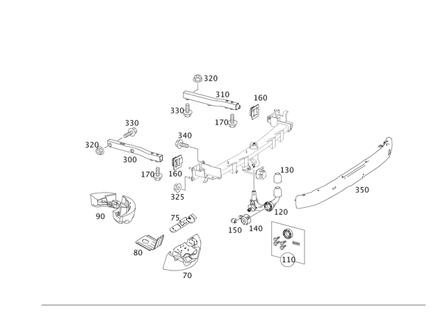 6038 - Trailer Coupling: Nut-and-Washer Assembly for Mercedes-Benz Image image