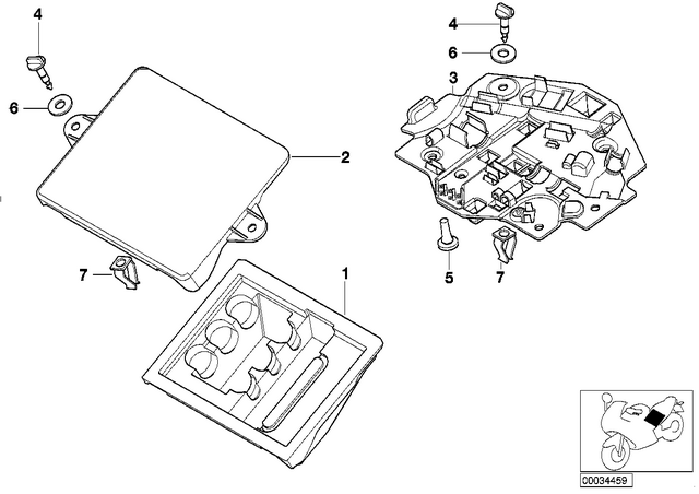 52537651259 - : Catch Lower Part for BMW-Motorrad Image