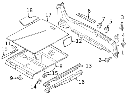 Interior Trim - Rear Body for 2018 BMW 330i GT xDrive #1