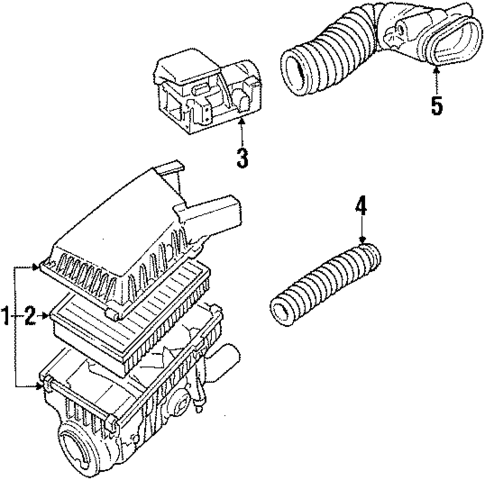 Air Inlet for 1991 Volkswagen Jetta #0