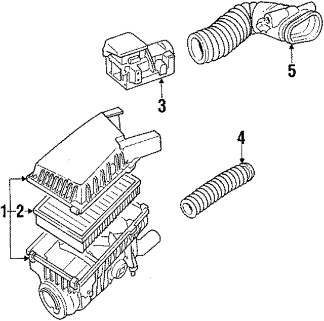113129620 - : 1984-1992 Volkswagen - Engine Air Filter for Volkswagen: Golf, Jetta, Quantum, Rabbit, Rabbit Convertible Image