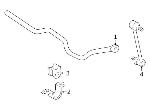 Stabilizer Bar & Components for 1999 Lexus ES300 #1