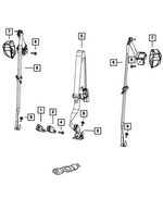 6JW92DX9AA - Restraints: Buckle Assy-s/belt Buckle Assy for Mopar Image
