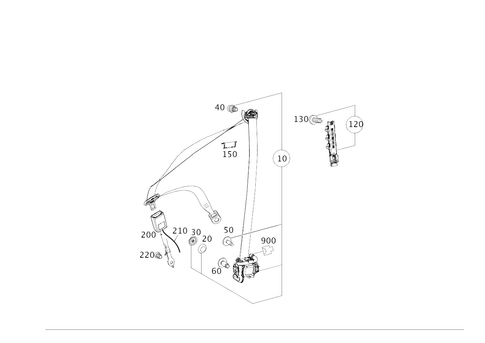 Front Seat Safety Belt for 2016 Mercedes-Benz GLA250 #0