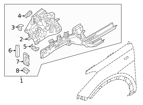 Inner Components for 2015 Hyundai Santa Fe Sport #0