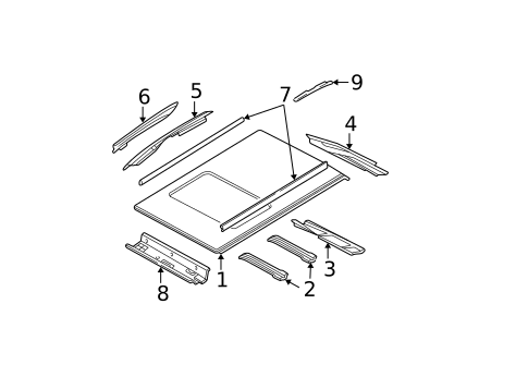 Roof & Components for 2002 Ford Focus #0