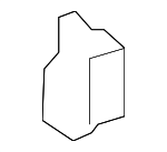 84627STXA01ZB - : Lower Quarter Trim Cap for Acura Image