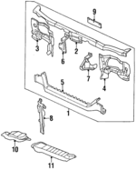 625004B030 - Body: Radiator Support for Nissan Image