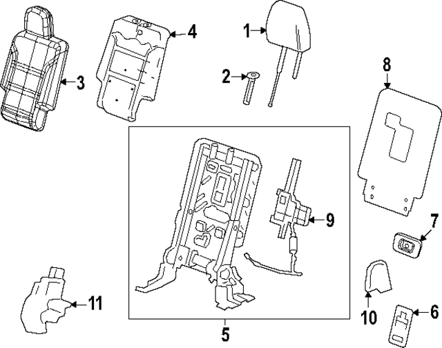 26422110 - : Part# 26422110 F Cover for Buick: Enclave | Chevrolet: Traverse | GMC: Acadia Image