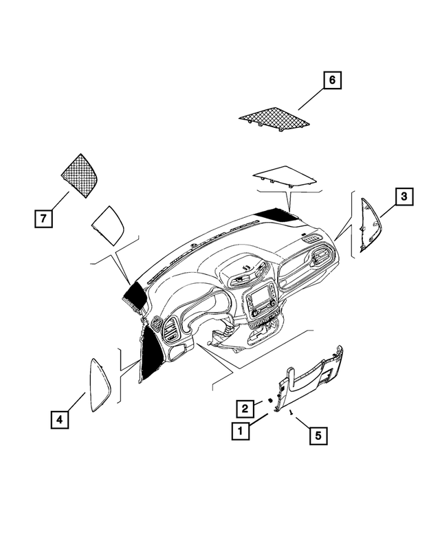 « 6514762AA – Interior Trim : Vis pour Mopar Image »
