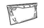 8D0831052A - Body: Door Shell for Audi: A4, A4 Quattro Image