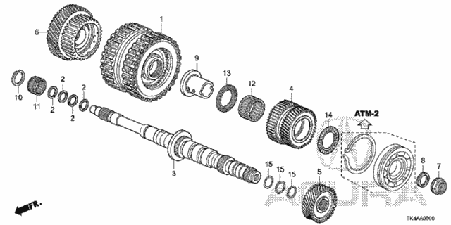 AT Mainshaft - Clutch (3rd-6th) for 2013 Acura TL #0