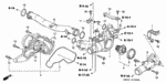 16419PR7J00 - Engine: CLAMP, THROTTLE BODY DRAIN HOSE for Acura Image