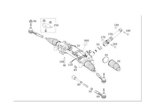 Steering Gear for 2017 Mercedes-Benz S550e #0