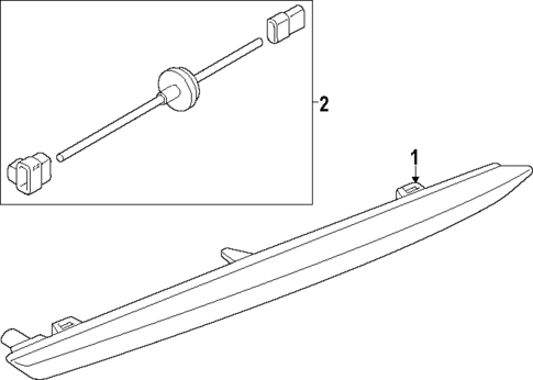 High Mounted Stop Lamp for 2024 Audi Q8 e-tron #0