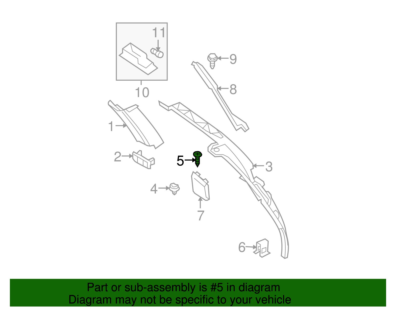 Corner Trim Screw - BMW (72-12-8-266-718)