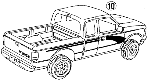 Stripe Tape for 1995 Mazda B3000 #3