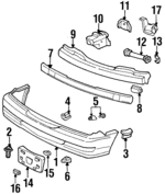 71187SV4A00 - : Damper Stay for Acura Image