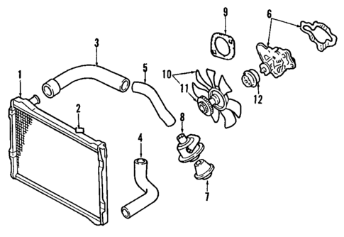 Cooling System for 1998 Mazda MPV #0