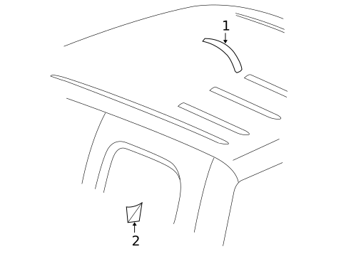 Exterior Trim - Cab for 2011 GMC Sierra 1500 #2