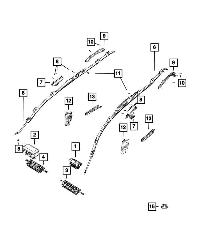 6505190AA - Restraints: Hex Nut And Washer for Mopar Image