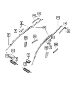 6505190AA - Restraints: Hex Nut And Washer for Mopar Image
