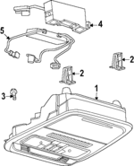 RC5Z78519A70DQ - : Overhead Console for Lincoln: Aviator Image