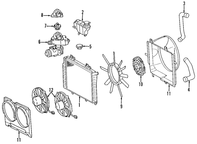 2025052855 - Cooling System: Fan Shroud for Mercedes-Benz Image