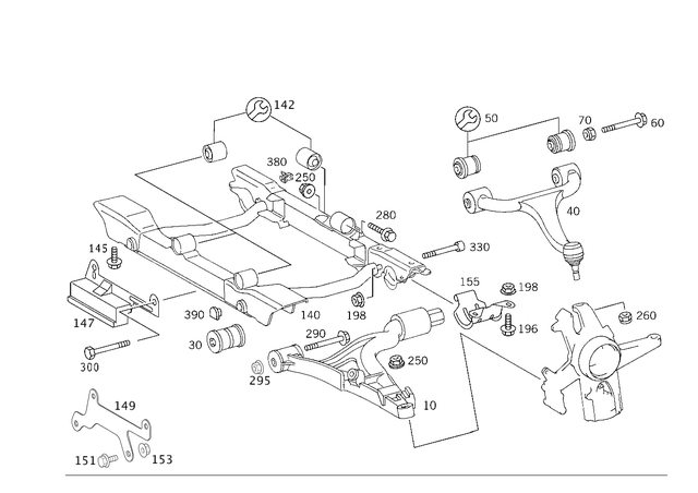 1633200090 - : Parts Kit, Stiffener for Mercedes-Benz Image