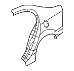 4636SNAA90ZZ - Body: Quarter Panel for Honda: Civic Image