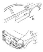 5029566AA - Exterior Ornamentation: Dodge Nameplate for Mopar Image