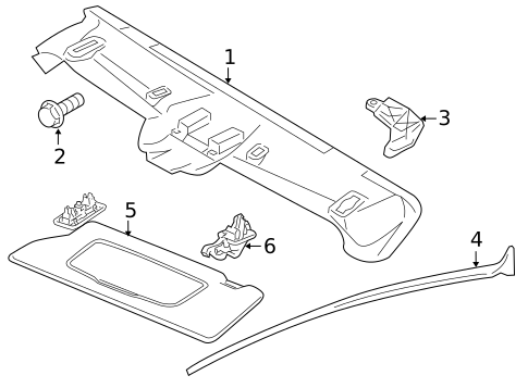 Interior Trim - Roof for 2008 Volvo C70 #0